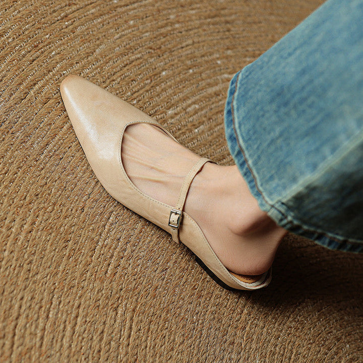 Orella | Pointed Toe Slingback Flats