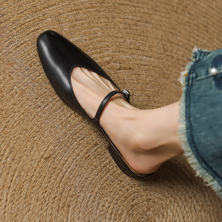Marvyn | Pointed-Toe Mary Jane Mules