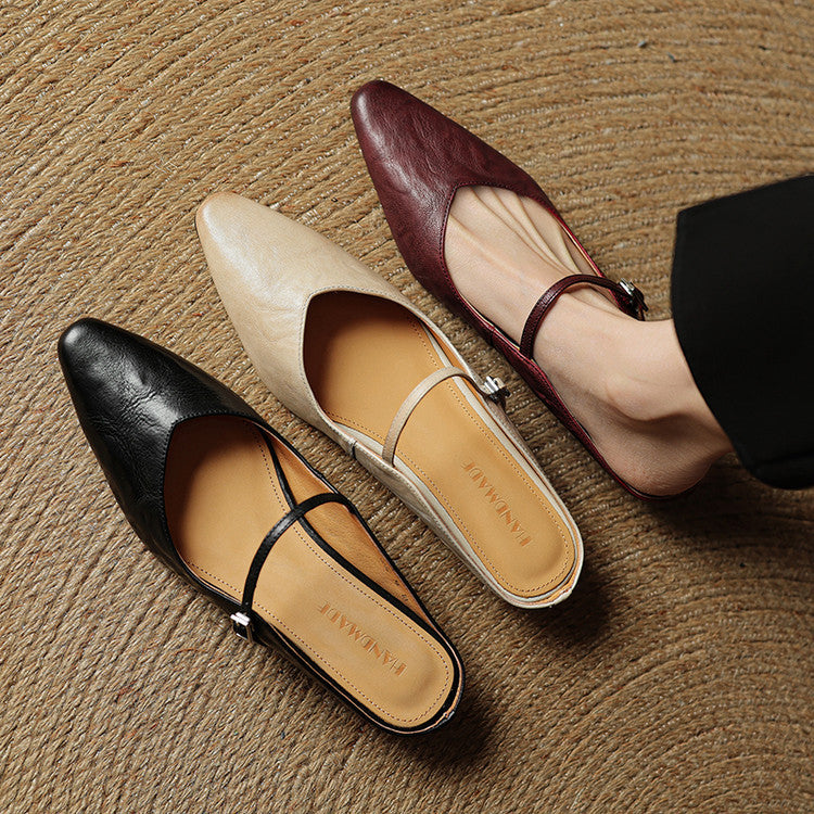 Orella | Pointed Toe Slingback Flats
