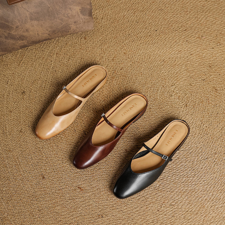 Marvyn | Pointed-Toe Mary Jane Mules