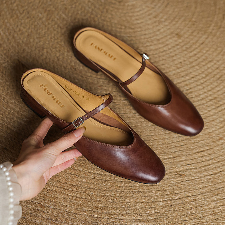 Marvyn | Pointed-Toe Mary Jane Mules