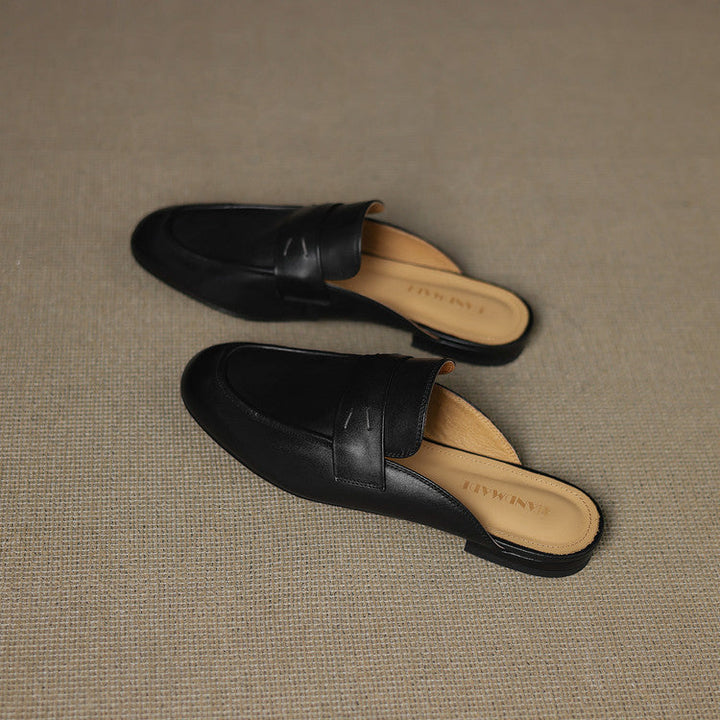 Serin | Classic Penny Loafer Mules