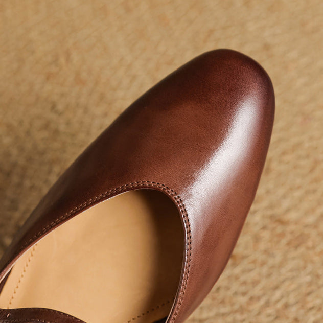Merisa | Buckled Mary Jane Slip-On Mules