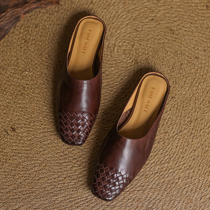 Helma Textured Pattern Mules
