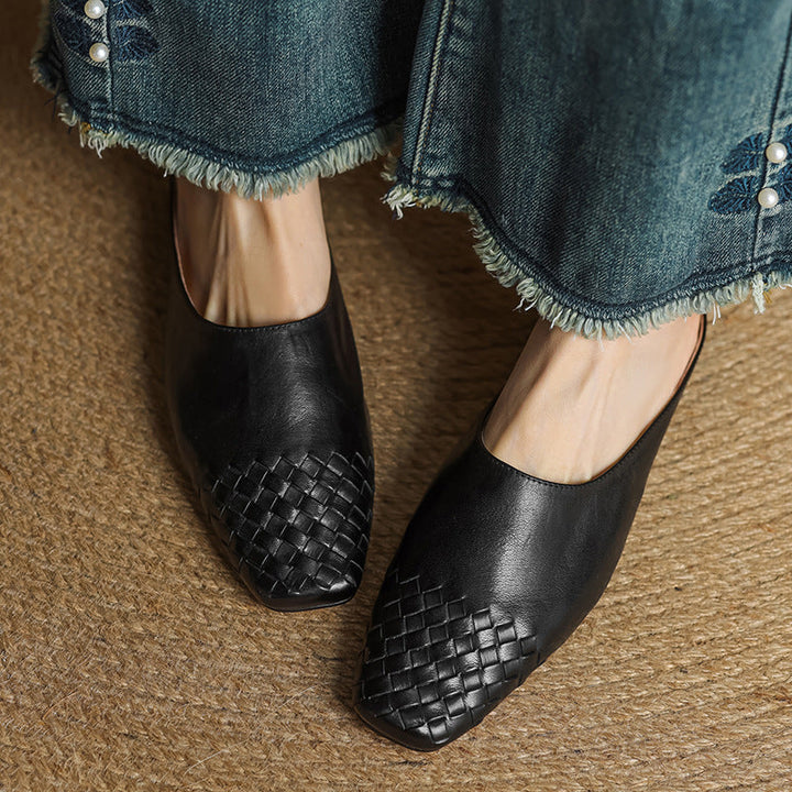 Helma Textured Pattern Mules