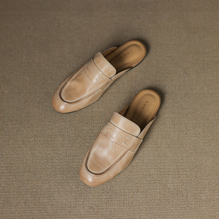 Serin | Classic Penny Loafer Mules