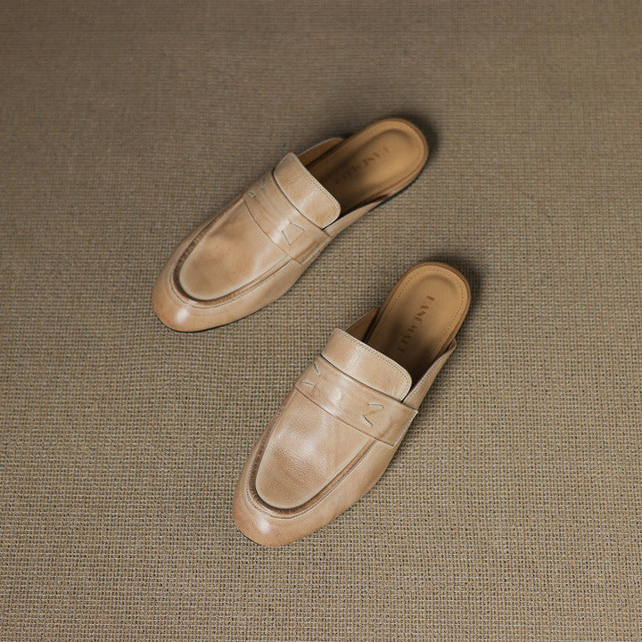 Serin | Classic Penny Loafer Mules