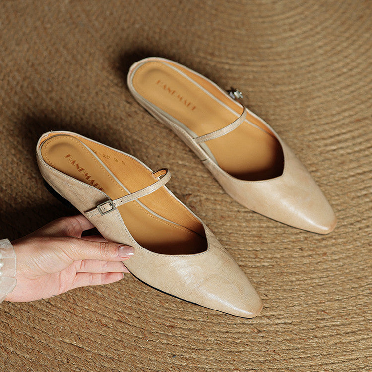 Orella | Pointed Toe Slingback Flats