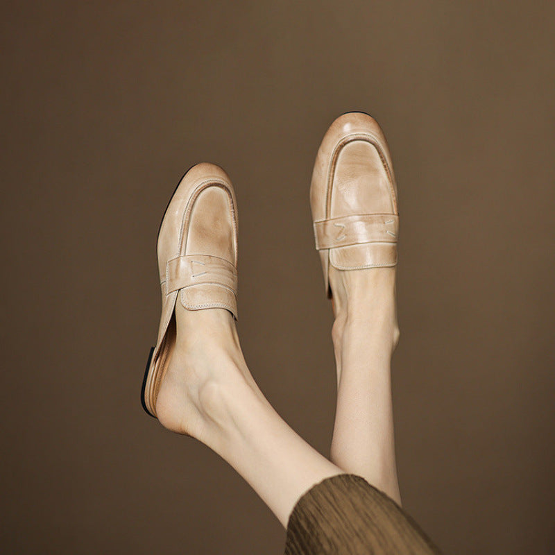 Serin | Classic Penny Loafer Mules