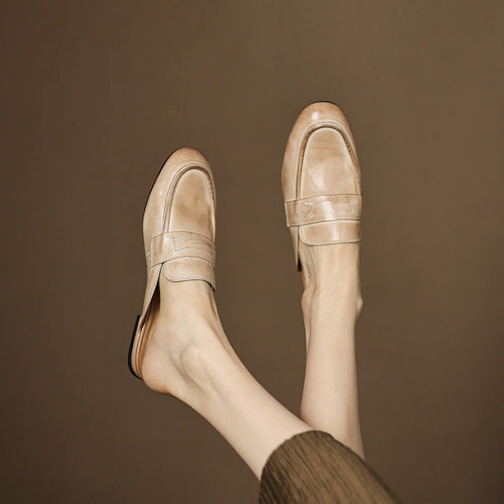 Serin | Classic Penny Loafer Mules
