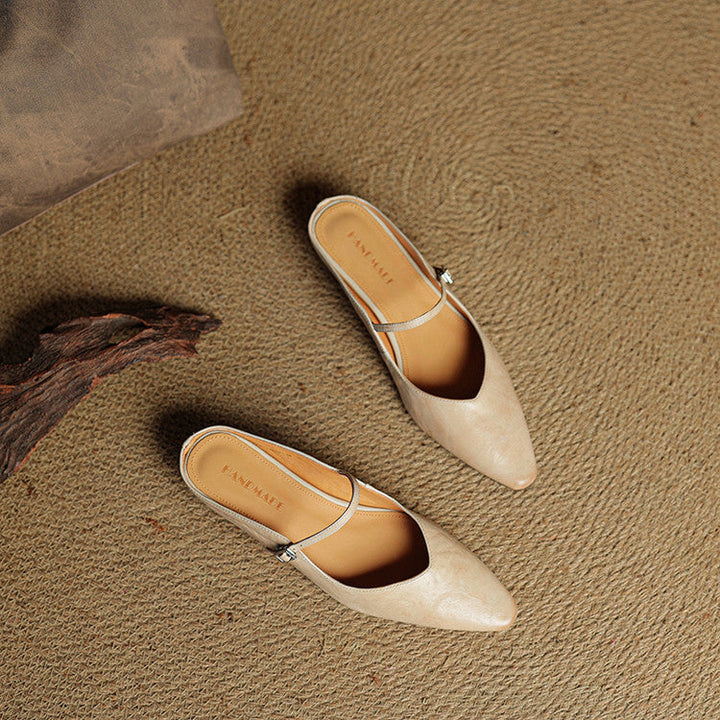 Orella | Pointed Toe Slingback Flats