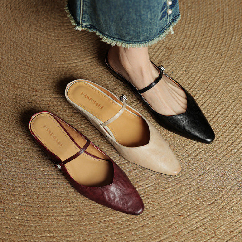 Orella | Pointed Toe Slingback Flats