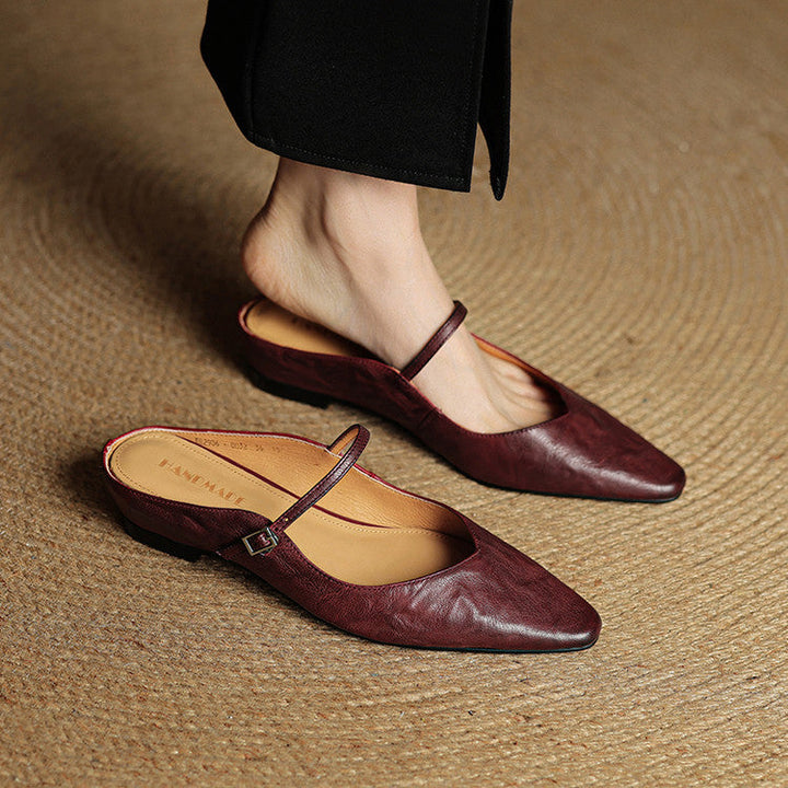 Orella | Pointed Toe Slingback Flats