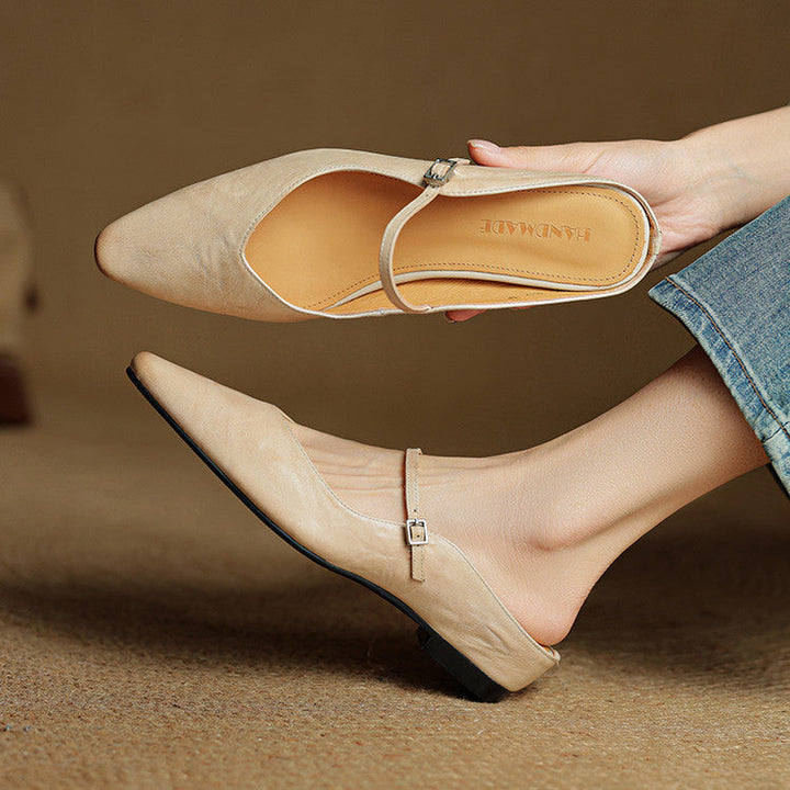 Orella | Pointed Toe Slingback Flats