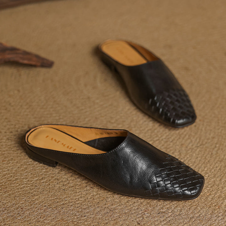 Helma Textured Pattern Mules