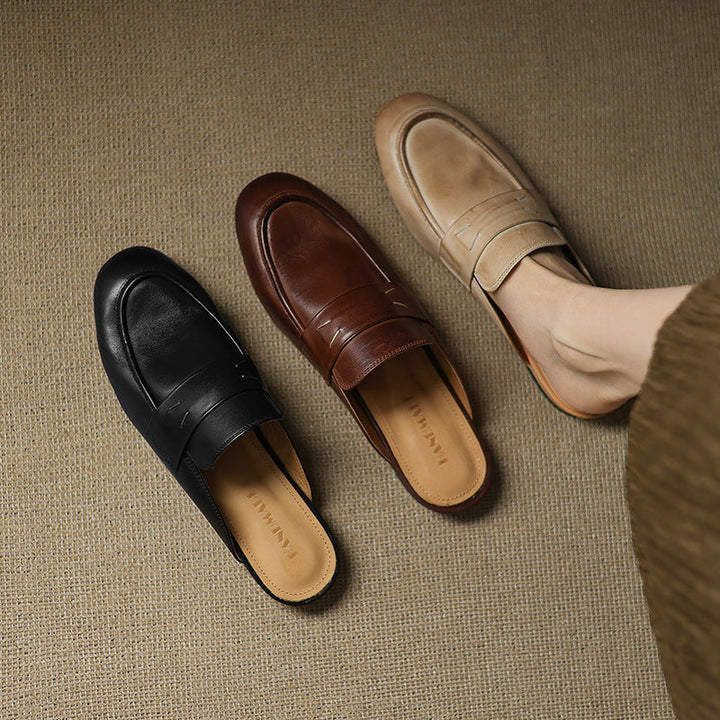 Serin | Classic Penny Loafer Mules