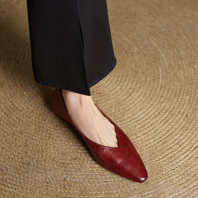 Valmir | Pointed-Toe Minimalist Flat Mules