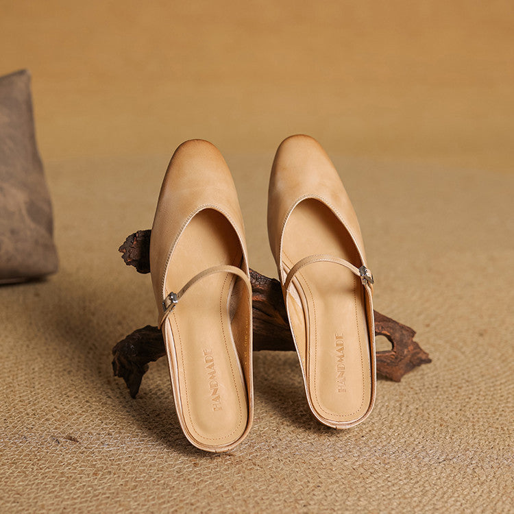 Marvyn | Pointed-Toe Mary Jane Mules