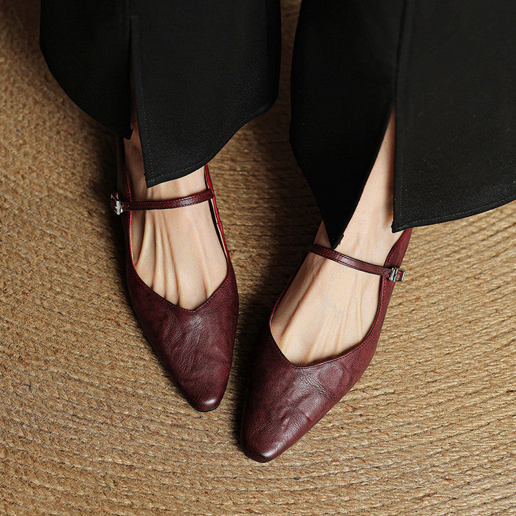 Orella | Pointed Toe Slingback Flats