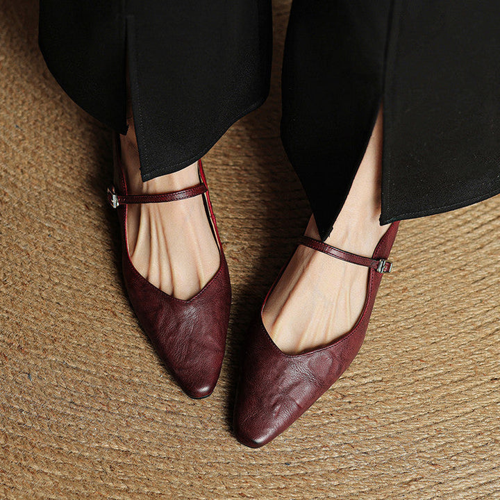 Orella | Pointed Toe Slingback Flats