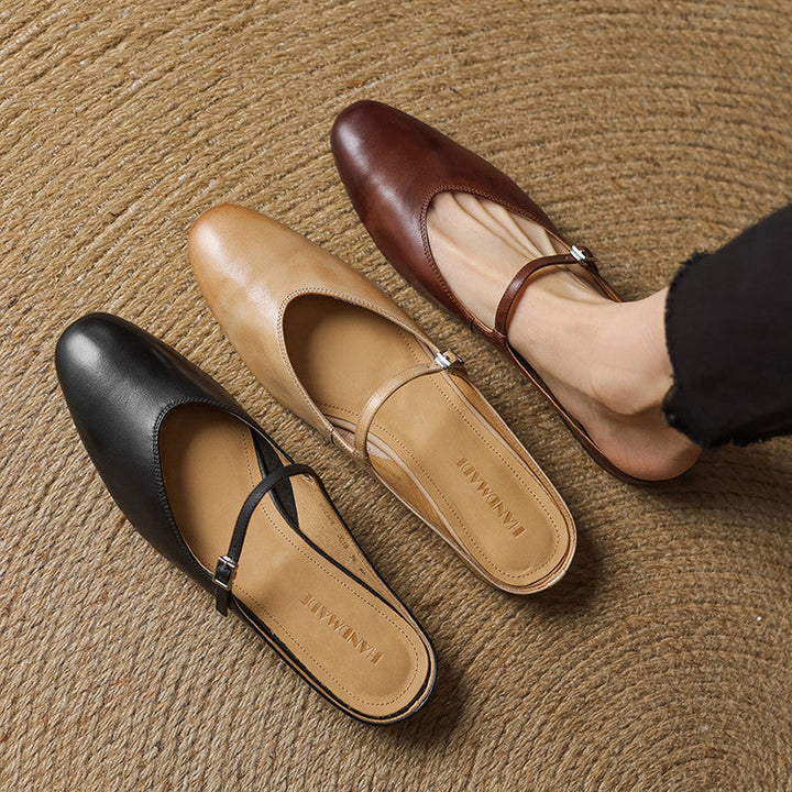 Merisa | Buckled Mary Jane Slip-On Mules