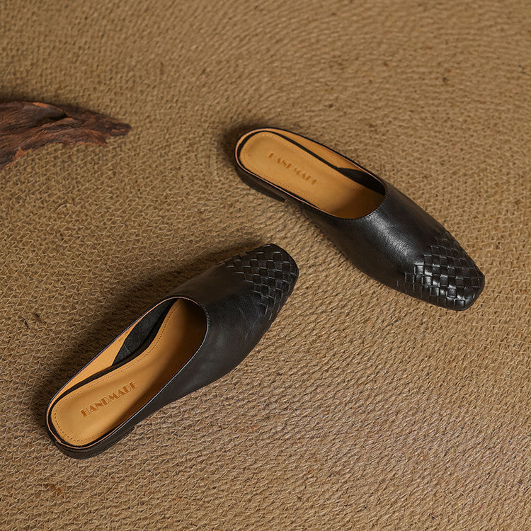 Helma Textured Pattern Mules