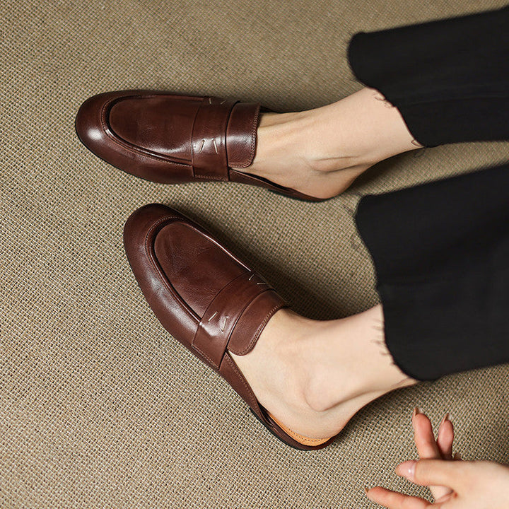 Serin | Classic Penny Loafer Mules