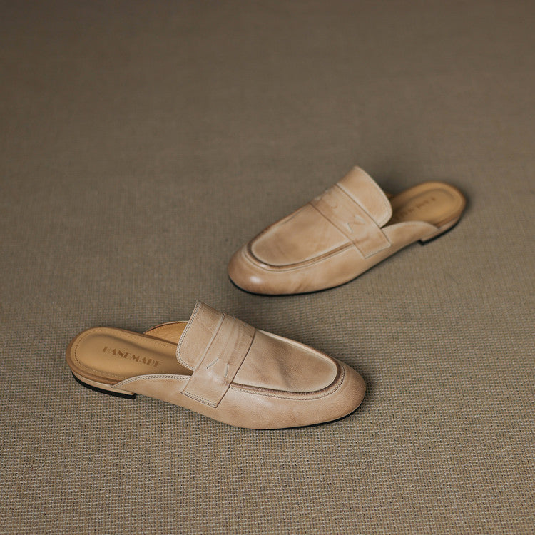 Serin | Classic Penny Loafer Mules
