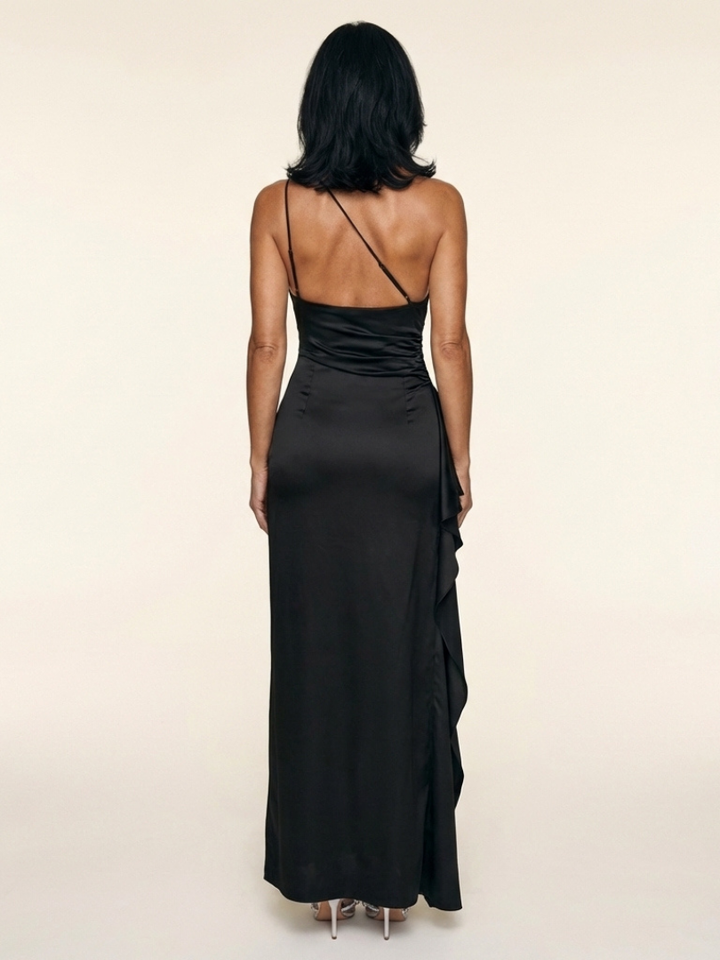 Selene | One Shoulder Draped Maxi Dress
