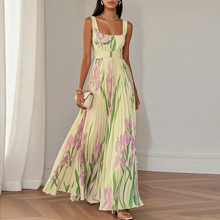 Grace | Floral A-Line Maxi Dress
