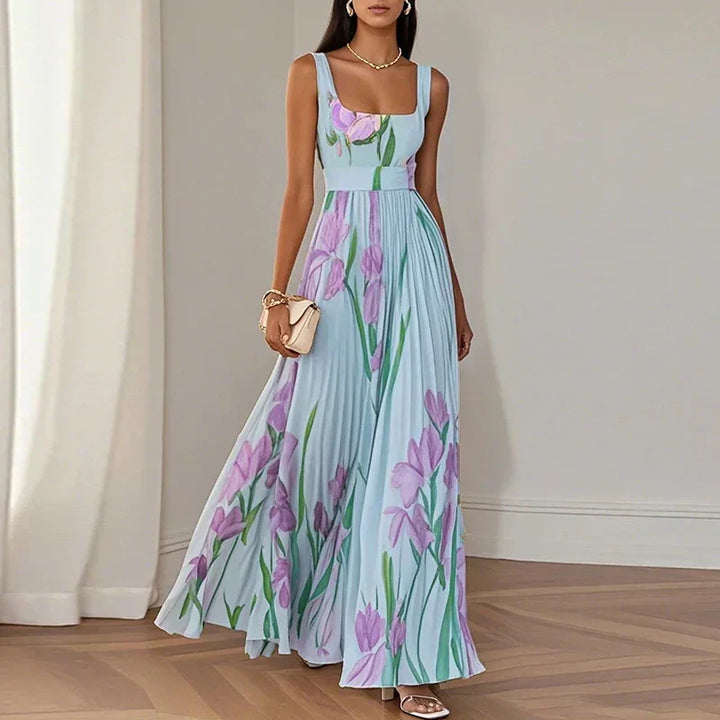 Grace | Floral A-Line Maxi Dress