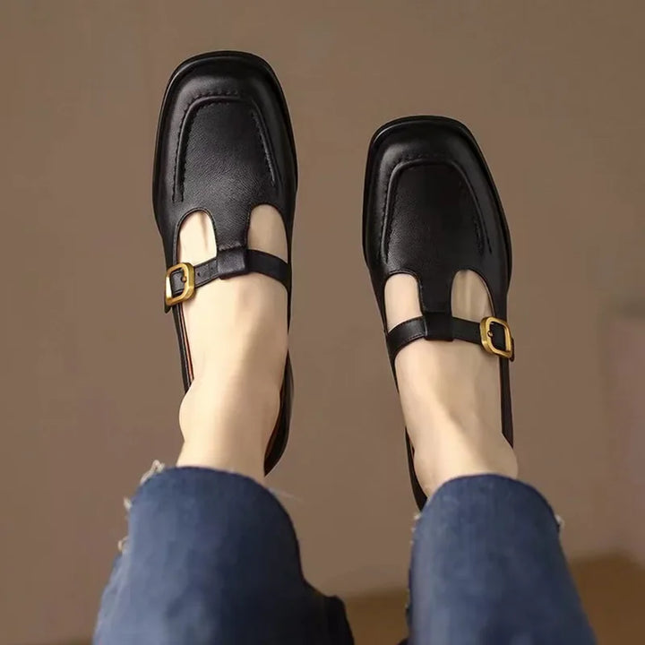 Ysolenne | Classic Stylish T-Strap Pumps
