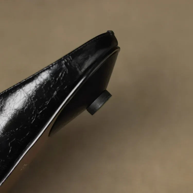 Alour | Pointed-Toe Cutout Flat Mules