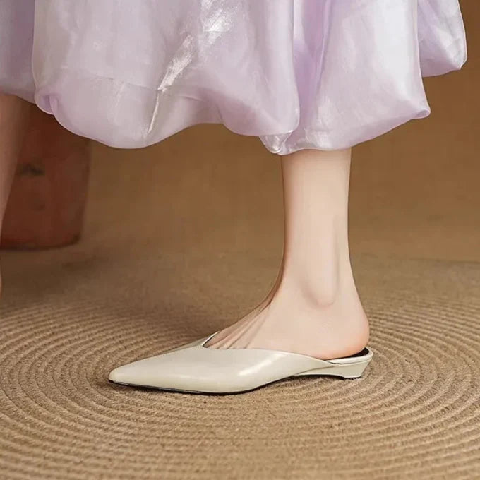 Eneva | Pointed-Toe Minimalist Slip-On Mules