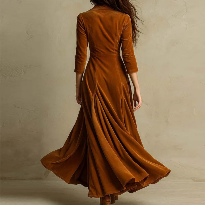 Mirella | Flowing Velvet Maxi Dress