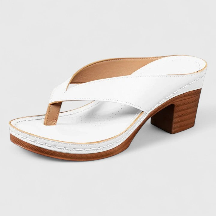 Jazrielle | Toe-Loop Block Heel Sandals