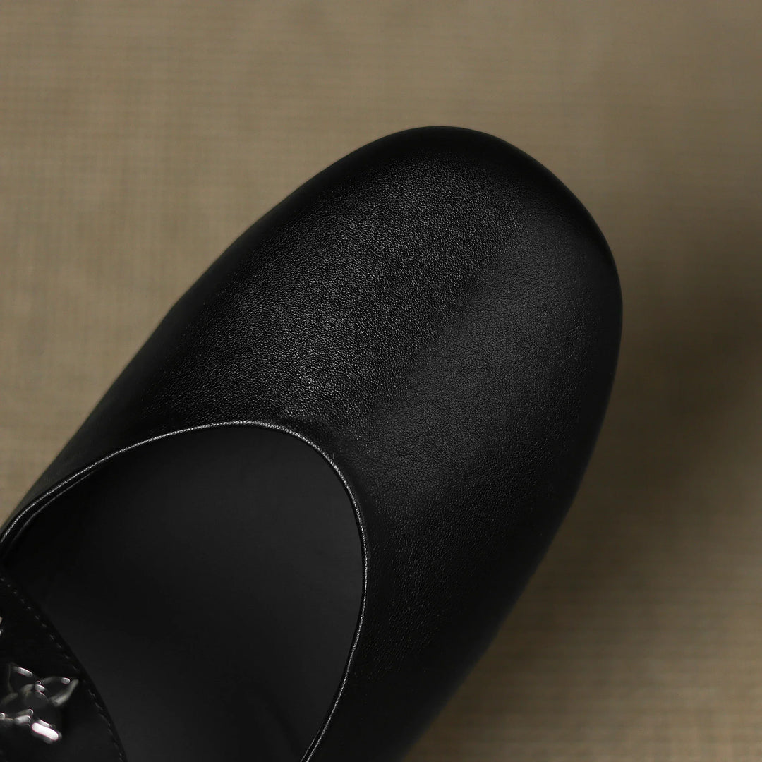 Elda | Square-Toe Mary Jane Flats