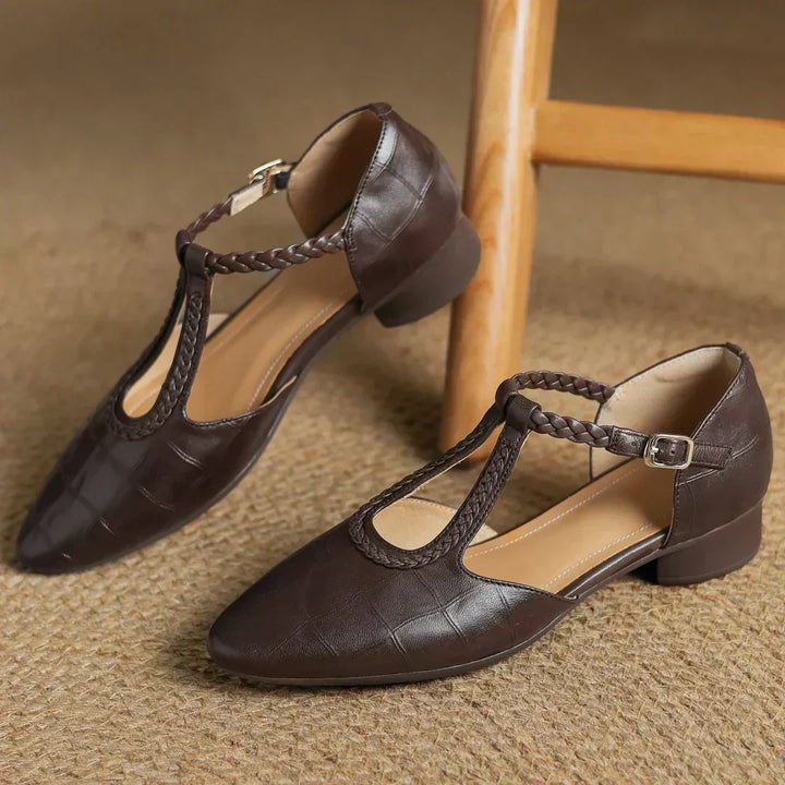 Lily | Leather Mary Janes