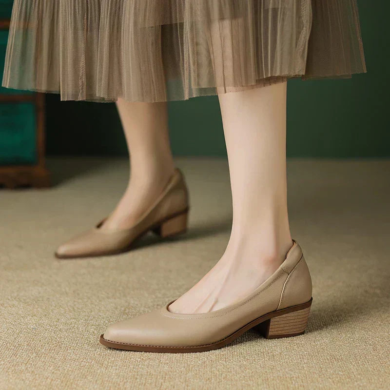 Heather | Mid Heeled Mary Janes