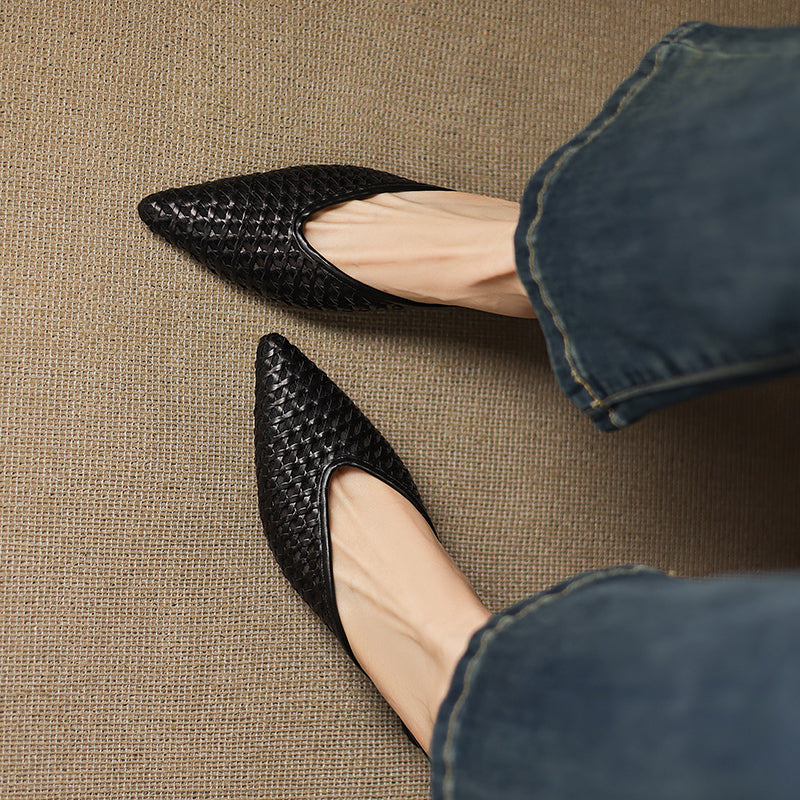 Olivia | Pointed-Toe Cutout Detail Mules