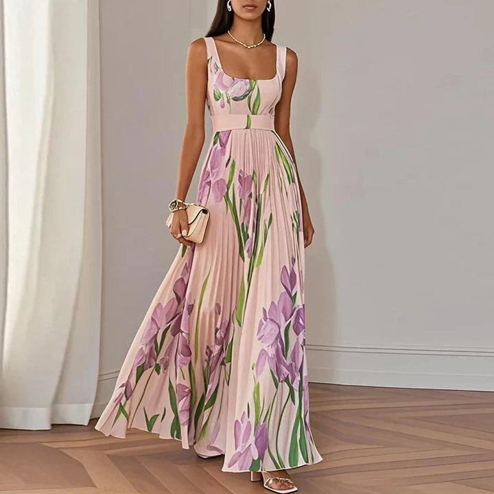 Grace | Floral A-Line Maxi Dress
