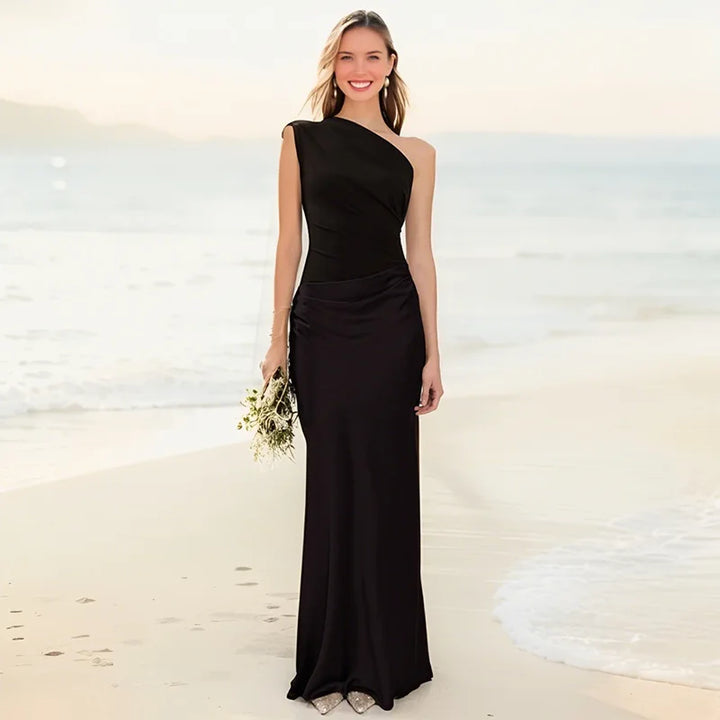 Ashley | Maxi Dress with a Guilt in Satin