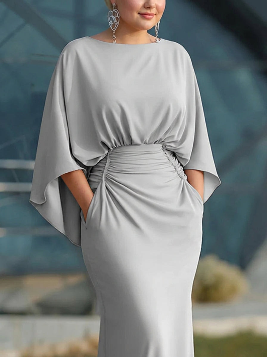 Clara | Elegant V-neck backless sleeve dress