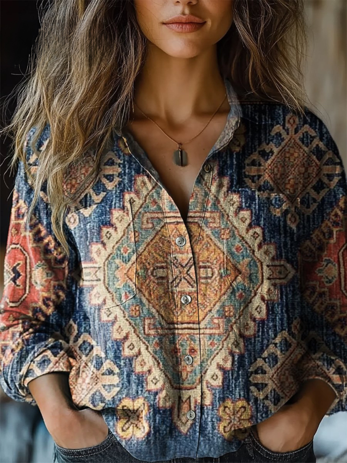 Åsa™ | Vintage Floral-Print Blouse