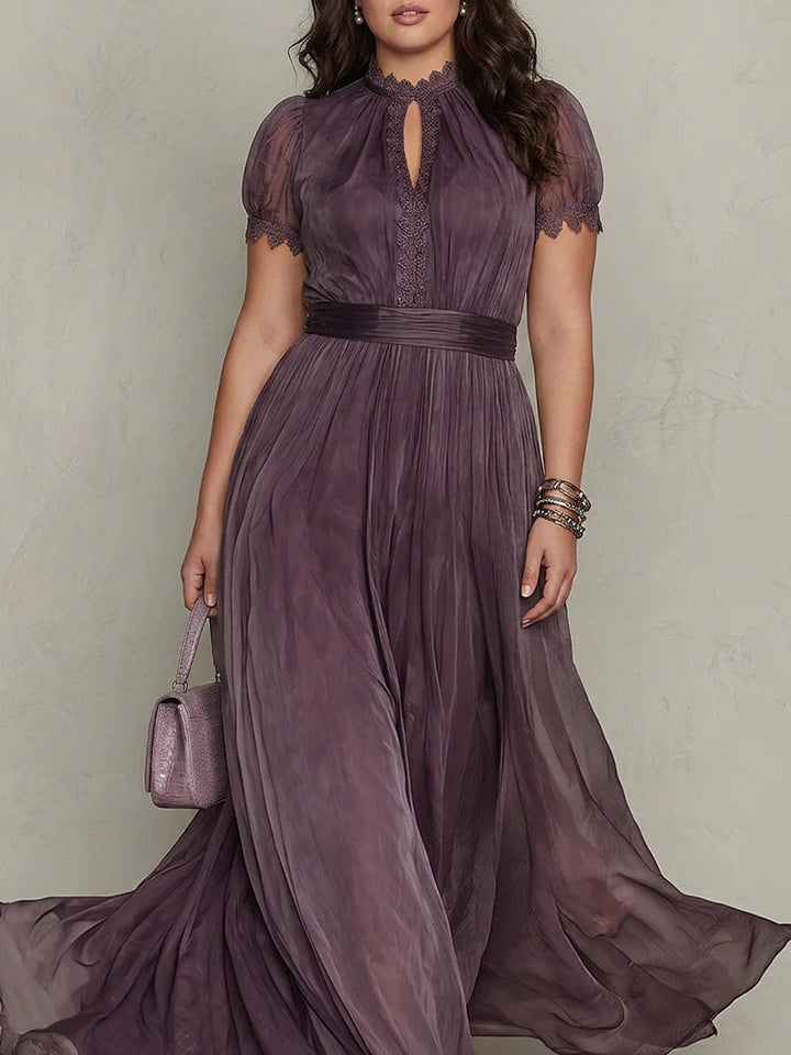 Ashley | Vintage Elegant Chiffon Maxi Dress
