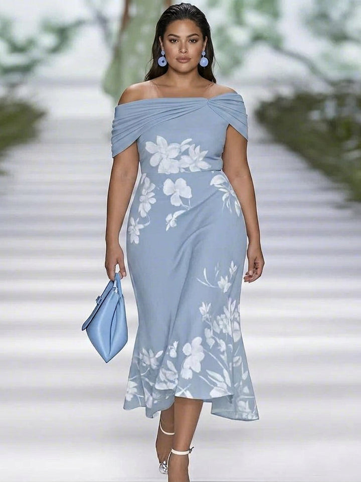 Frederique | Elegant Floral Print Dress