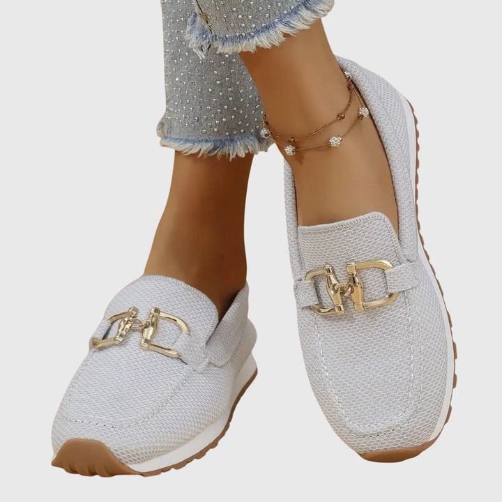 Annie | Chain Accent Slip-On Loafers