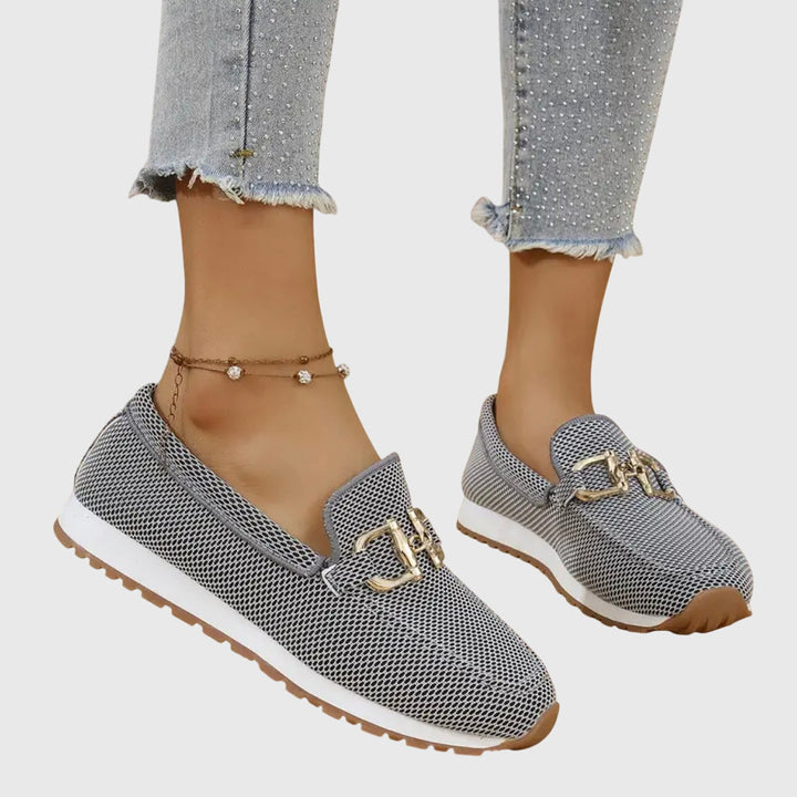 Annie | Chain Accent Slip-On Loafers