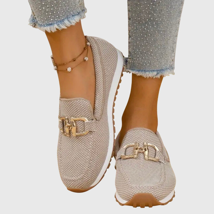 Annie | Chain Accent Slip-On Loafers