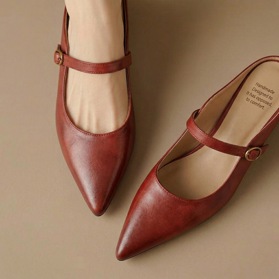 Neok | Pointed-Toe Mary Jane Heel Mules